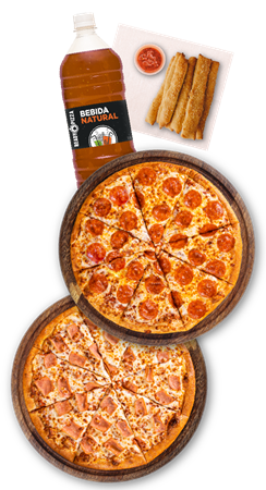 
2 Pizzas Tradicionales 